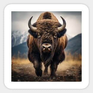 Majestic American Buffalo Sticker